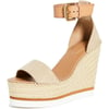 See by Chloe Womens Glyn Wedge EspadrilleLight Beige