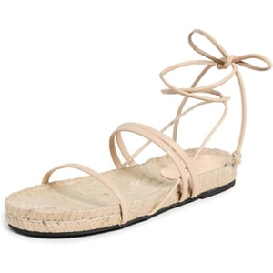 Alohas Womens Rayna Beige Leather SandalsBeige