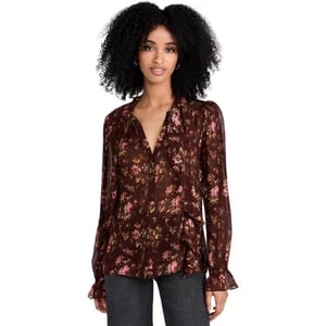 PAIGE Womens Clemency BlouseRosewood Multi