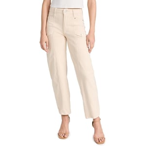 PAIGE Womens Alexis Cargo Jeans  Blonde SandBlonde Sand