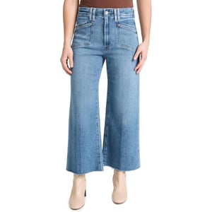 PAIGE Womens Anessa Raw Hem JeansSunnie Distressed