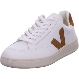 Veja Mens Esplar Leather SneakersExtra WhiteCamel