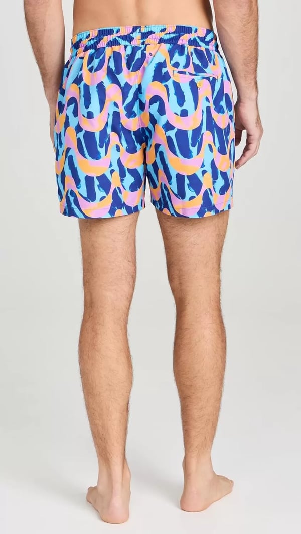 imageMens x John Booth Sport Swim Shorts 4quotBooth BlueBooth Purple