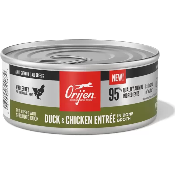 imageORIJEN REGIONAL RED Dry Cat Food Grain Free Cat Food for All Life Stages With WholePrey Ingredients 4lbWet Food Duck amp Chicken 55 Ounce Pack of 12