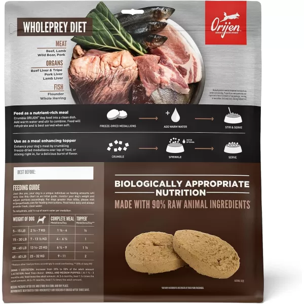 imageORIJEN REGIONAL RED Freeze Dried Medallions Dog Food amp Topper Grain Free Dog Food WholePrey Ingredients 16ozRegional Red 1 Pound Pack of 1