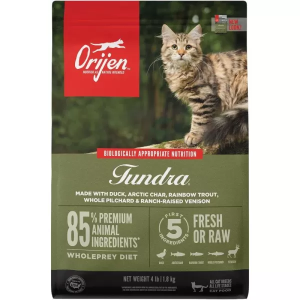 imageORIJEN Dry Cat Food Tundra Biologically Appropriate amp Grain Free4 lb