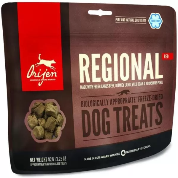 imageORIJEN Freeze Dried Original Dog Treats WholePrey Ingredients 325ozFreezeDried Treats Regional Red 1 Ounce Pack of 1
