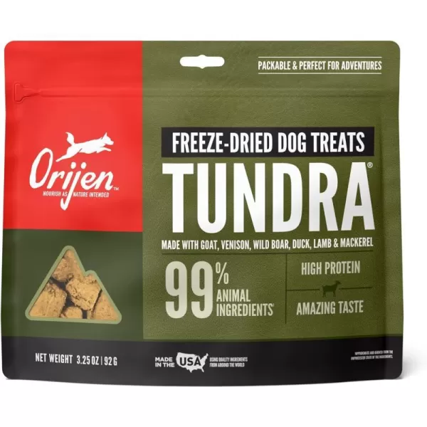 imageORIJEN Freeze Dried Original Dog Treats WholePrey Ingredients 325ozFreezeDried Treats Tundra 325 Oz
