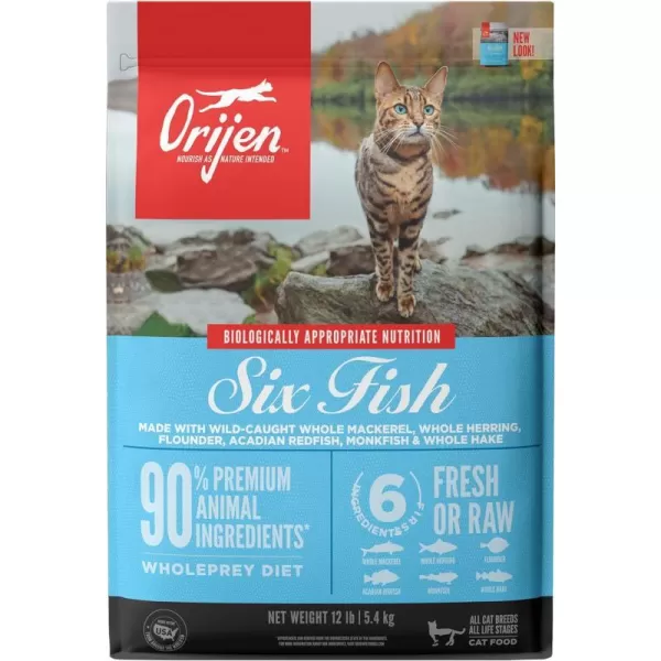 Dry Food Six Fish 12 Pound (Pack of 1)