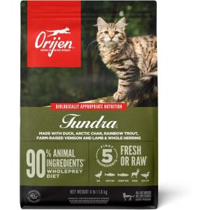 imageORIJEN Original Cat Grain Free Dry Cat Food for All Life Stages with WholePrey Ingredients 4lbTundra