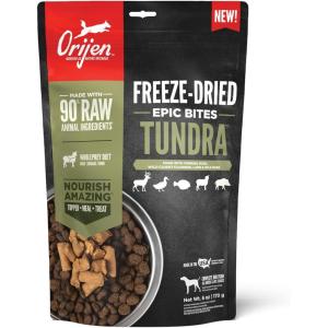imageORIJEN Regional RED Freeze Dried Medallions Dog Food ampamp Topper Grain Free Dog Food WholePrey Ingredients 16ozTundra  Epic Bites
