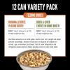 imageORIJEN Chunks ampamp Shreds Variety 12 Pack Original Recipe 6  Duck ampamp Liver Recipe 6 3oz