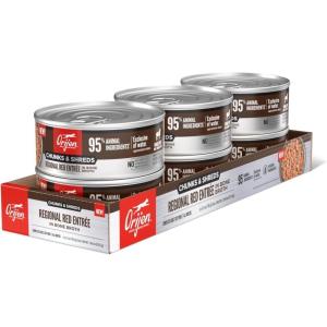 imageORIJEN Chunks ampamp Shreds Regional Red Entre 55oz case of 6 cans