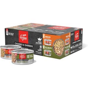 imageORIJEN Chunks ampamp Shreds Variety 12 Pack Original Recipe 6  Duck ampamp Liver Recipe 6 3oz