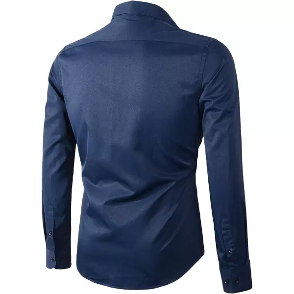 Beninos Mens Classic Button Down Dress Shirt Regular Fit