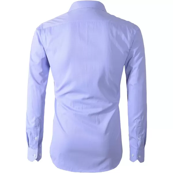 Beninos Mens Long Sleeve Slim Fit Dress Shirts