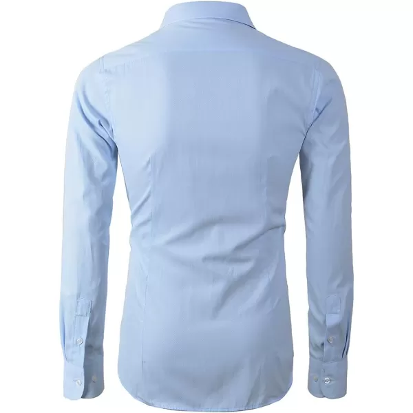 Beninos Mens Long Sleeve Slim Fit Dress Shirts