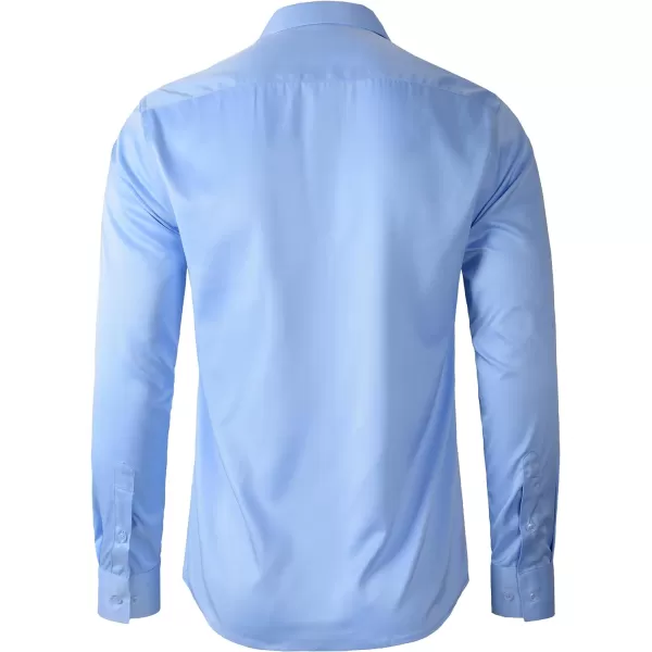 Beninos Mens Long Sleeve Slim Fit Dress Shirts