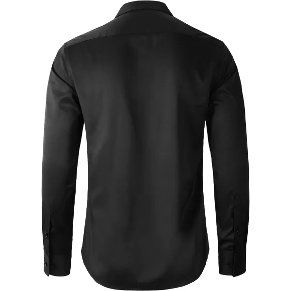 Beninos Mens Long Sleeve Slim Fit Dress Shirts
