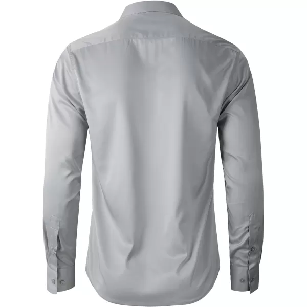 Beninos Mens Long Sleeve Slim Fit Dress Shirts