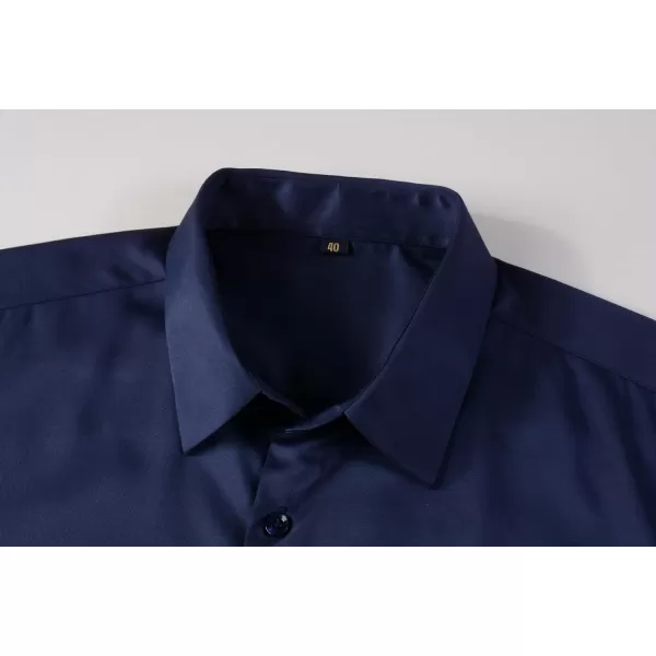 Beninos Mens Long Sleeve Slim Fit Dress Shirts