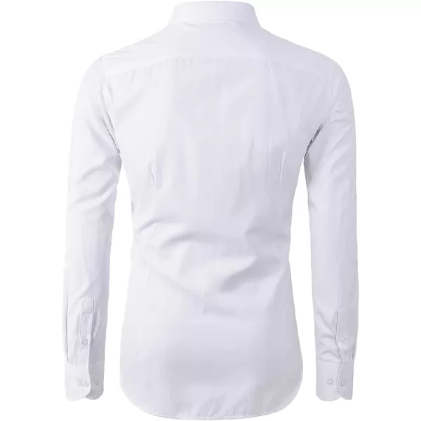 Beninos Mens Long Sleeve Slim Fit Dress Shirts