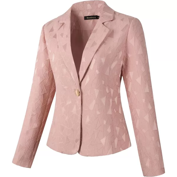 Beninos Womens 3/4 Sleeve Lightweight Office Work Suit Jacket Blazer