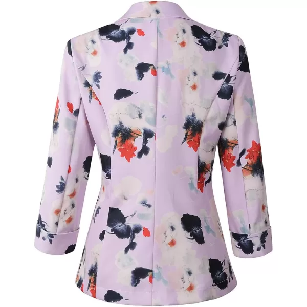 Beninos Womens 3/4 Sleeve Lightweight Office Work Suit Jacket Blazer