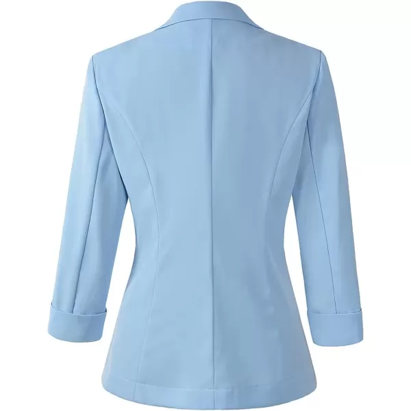 Beninos Womens 3/4 Sleeve Lightweight Office Work Suit Jacket Blazer