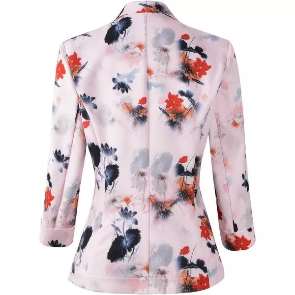 Beninos Womens 3/4 Sleeve Lightweight Office Work Suit Jacket Blazer