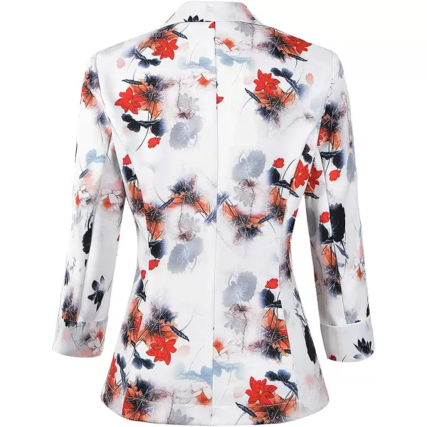 Beninos Womens 3/4 Sleeve Lightweight Office Work Suit Jacket Blazer