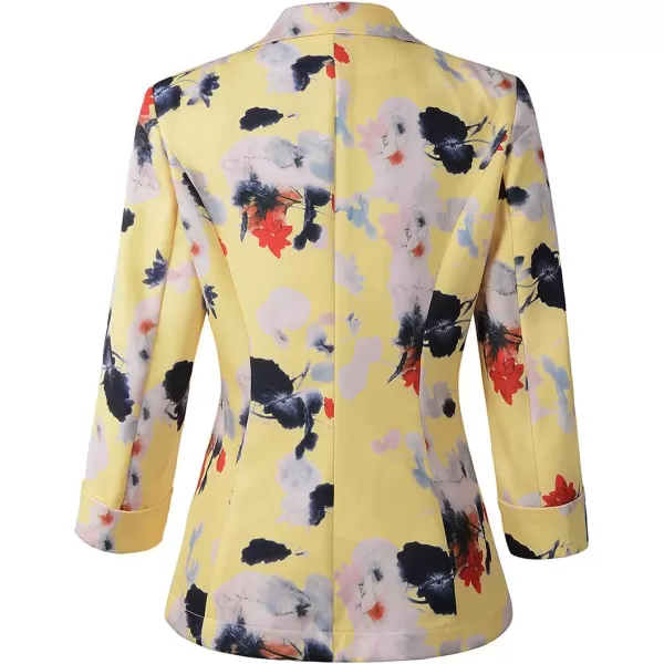 Beninos Womens 3/4 Sleeve Lightweight Office Work Suit Jacket Blazer