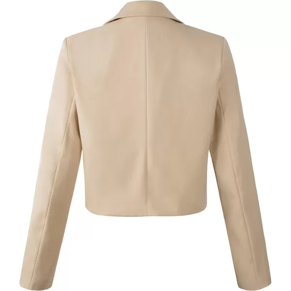Beninos Womens Casual Blazers Open Front Crop Blazer Jacket