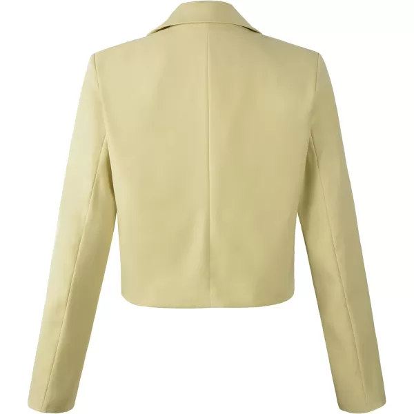 Beninos Womens Casual Blazers Open Front Crop Blazer Jacket