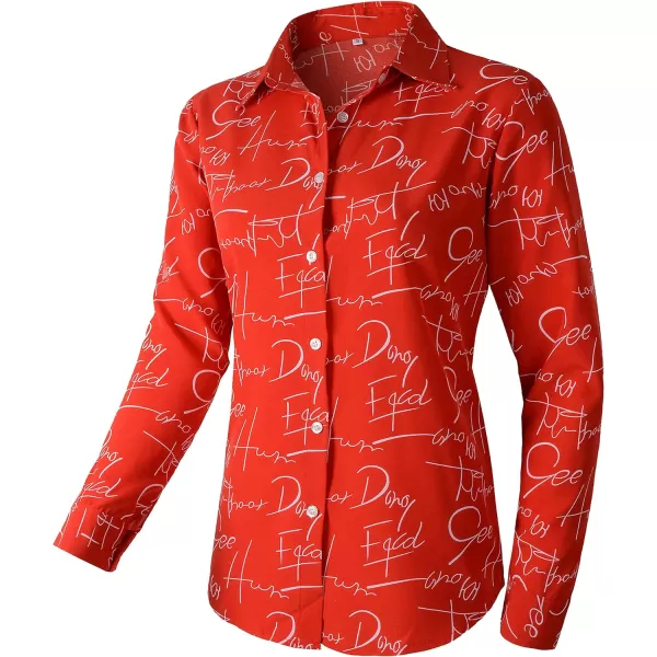 Beninos Women's Casual Blouses Long Sleeve Button Down Shirt
