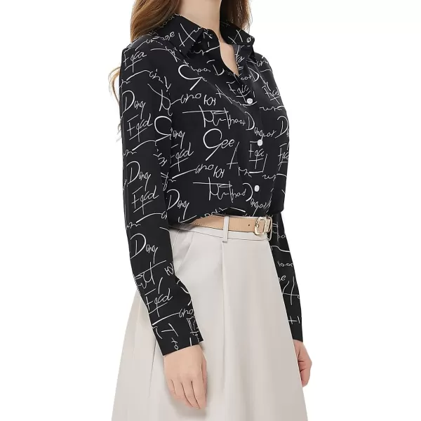 Beninos Women's Casual Blouses Long Sleeve Button Down Shirt