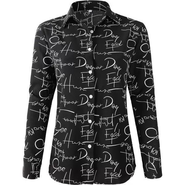 Beninos Women's Casual Blouses Long Sleeve Button Down Shirt