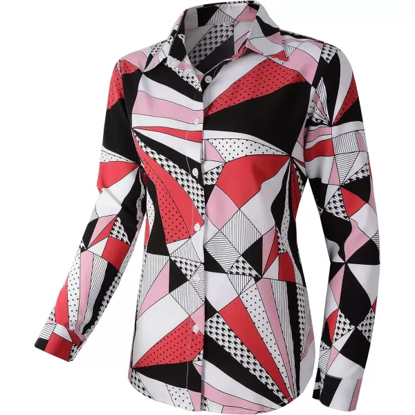 Beninos Women's Casual Blouses Long Sleeve Button Down Shirt