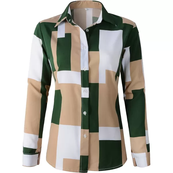 Beninos Women's Casual Blouses Long Sleeve Button Down Shirt