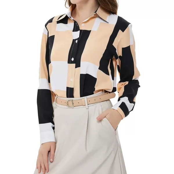 Beninos Women's Casual Blouses Long Sleeve Button Down Shirt