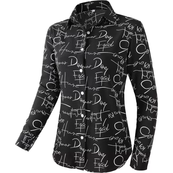 Beninos Women's Casual Blouses Long Sleeve Button Down Shirt