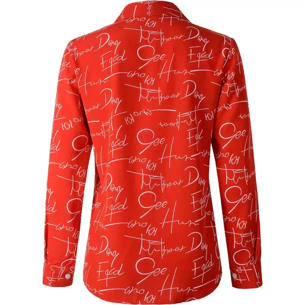 Beninos Women's Casual Blouses Long Sleeve Button Down Shirt