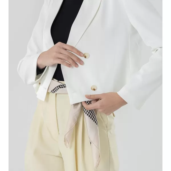 Beninos Women's Double Breasted Crop Blazer Jackets
