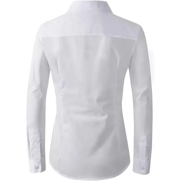 Beninos Women's Formal Work Wear White Simple Shirt