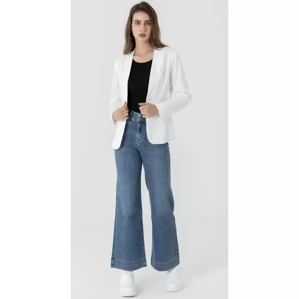 Beninos Womens One Button Blazer Lightweight Office Work Suit Jacket