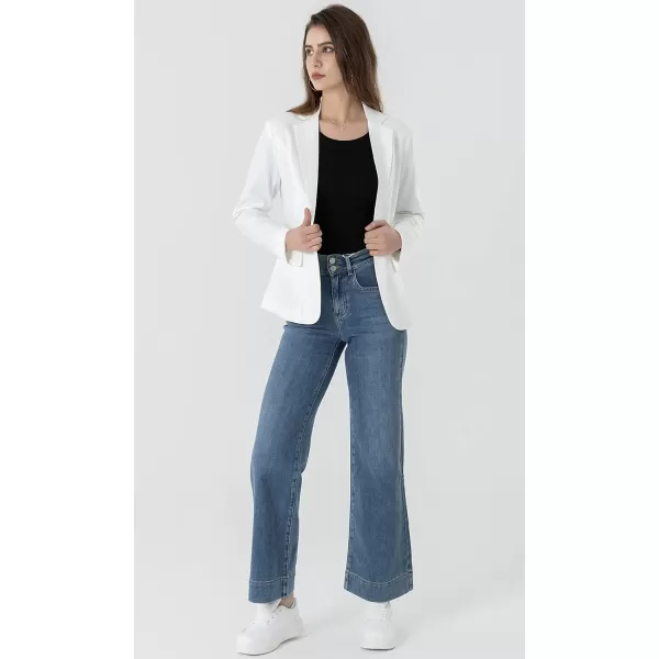 Beninos Womens One Button Blazer Lightweight Office Work Suit Jacket