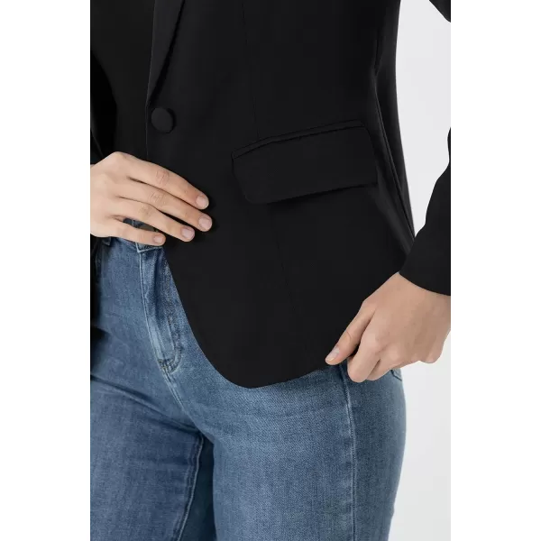 Beninos Womens One Button Blazer Lightweight Office Work Suit Jacket