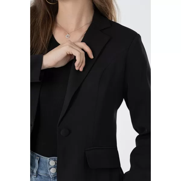 Beninos Womens One Button Blazer Lightweight Office Work Suit Jacket