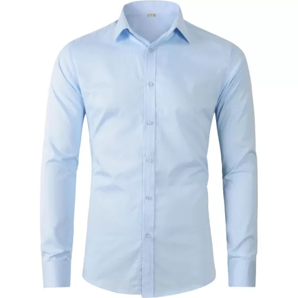 Beninos Mens Classic Button Down Dress Shirt Regular Fit
