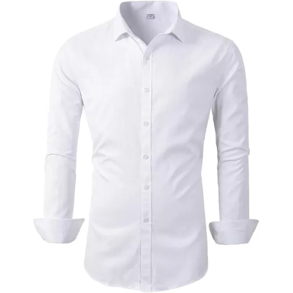 Beninos Mens Long Sleeve Slim Fit Dress Shirts